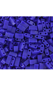 Miyuki half tila 5x2.4mm beads - Opaque cobalt HTL-414